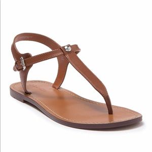 Coach Leila Leather Sandal